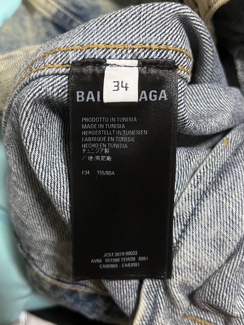 Balenciaga Balenciaga logo on the back of denim jacket-2506 Size US XS / EU 42 / 0 - 4 Thumbnail