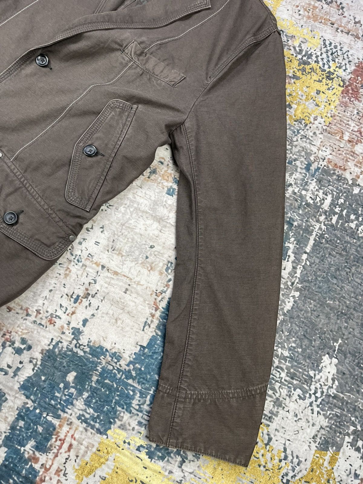 Japanese Brand Khaki Brown Multi Pocket Casual Jackets Size US XL / EU 56 / 4 - 5 Thumbnail