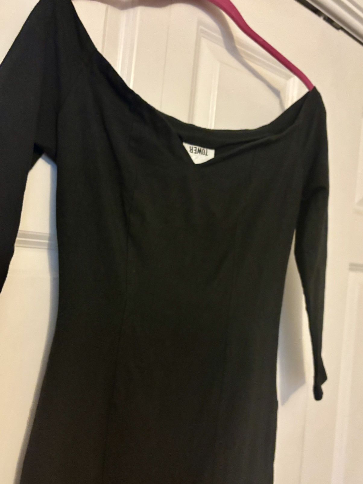 Vintage Vintage Tower Off Shoulder Bodycon Sexy Mini Dress Small Size S / US 4 / IT 40 - 4 Thumbnail