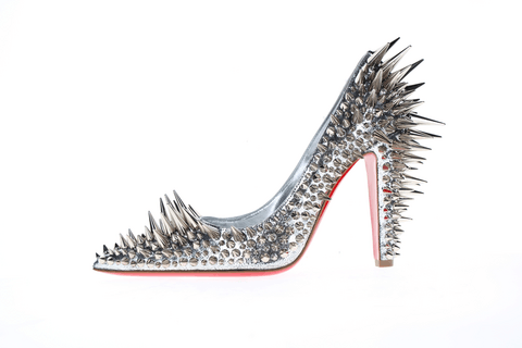 Christian Louboutin o1s1wg110226 Heels in Silver Size US 10 / IT 40 - 2 Thumbnail