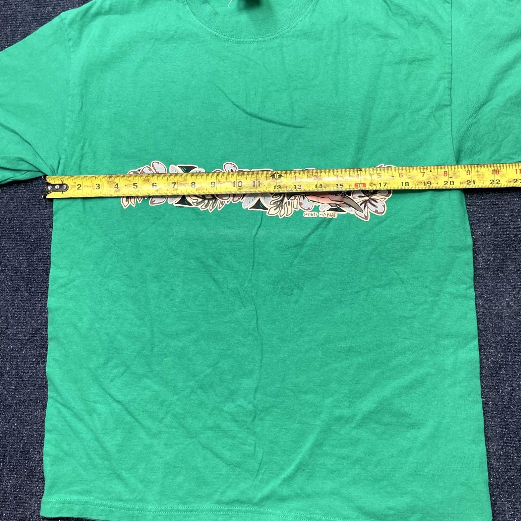 Hanes Hanes Beefy-T Shirt Mens Large Green Hawaiian Honu Sea Turtle Tee T-Shirt Size US L / EU 52-54 / 3 - 6 Thumbnail