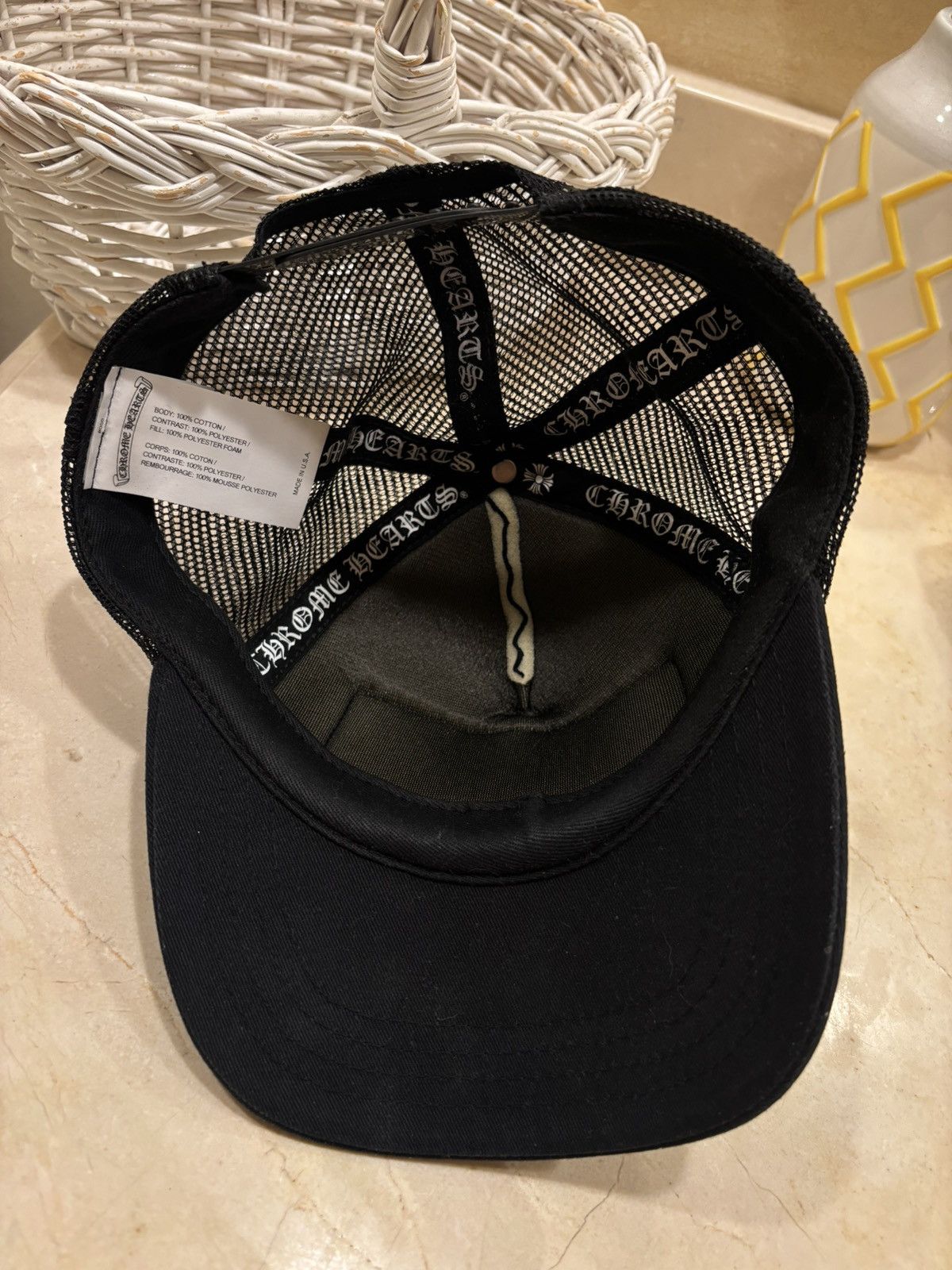 Chrome Hearts Chrome hearts fuck trucker hat black Size ONE SIZE - 4 Thumbnail