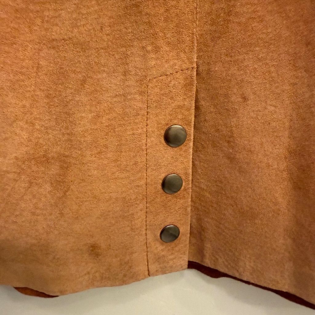 BB Dakota Vtg Women's BB Dakota Suede Skirt Size 7/8 Brown Size 28" / US 6 / IT 42 - 3 Thumbnail