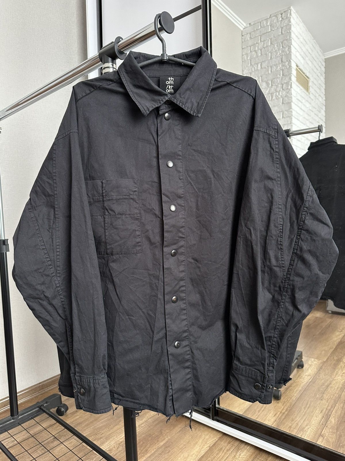 Thom Krom Thom Krom Oversized Shirt Stretch Button Up Long Sleeve Size US S / EU 44-46 / 1 - 1 Thumbnail