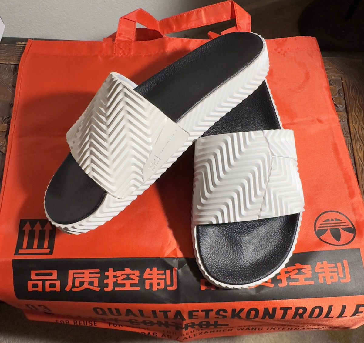 ADIDAS X ALEXANDER WANG Adilette Slides D97932 Men's 10