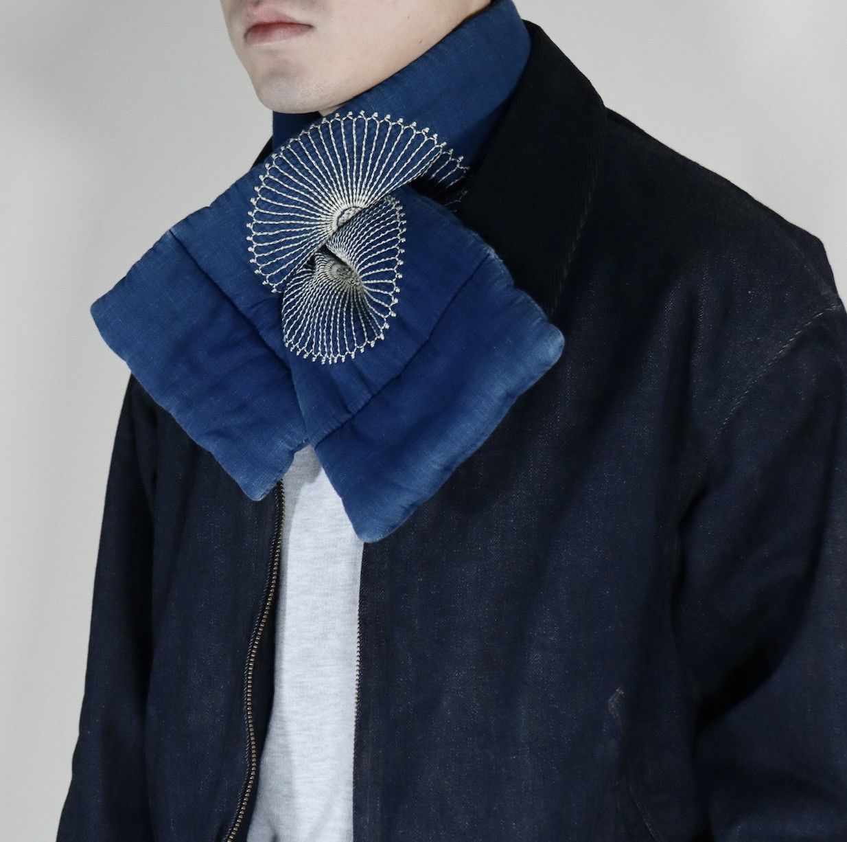 image of Kapital Sashiko Scarf/scarf in Indigo, Men's