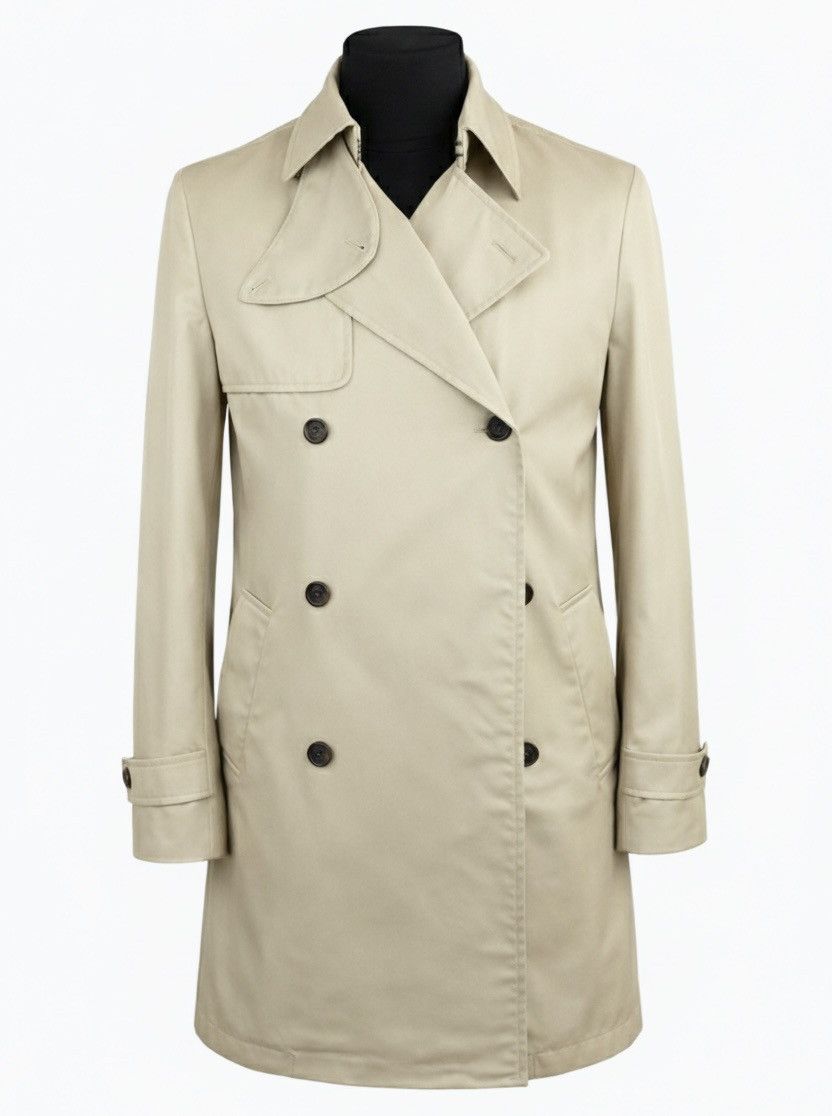 Aquascutum Aquascutum London Double Breasted Trench Coat England Check Size US S / EU 44-46 / 1 - 1 Thumbnail