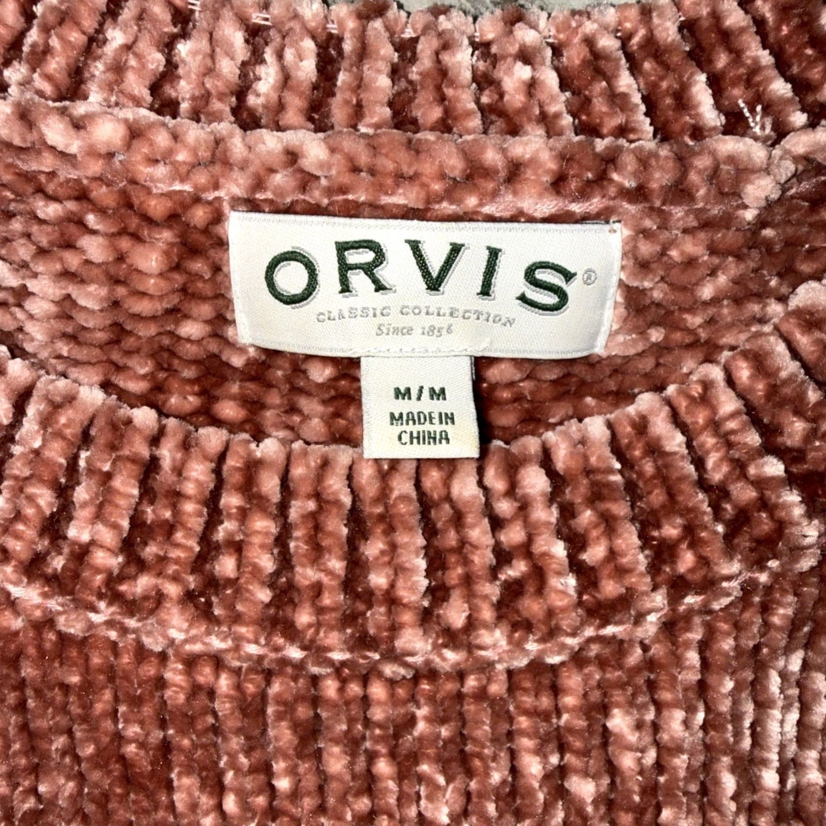 Orvis Orvis Pullover Sweater Women’s Chenille Dusty Rose Pink M Cozy Soft Crew Neck Long Sleeve Machine Washable Size M / US 6-8 / IT 42-44 - 3 Thumbnail