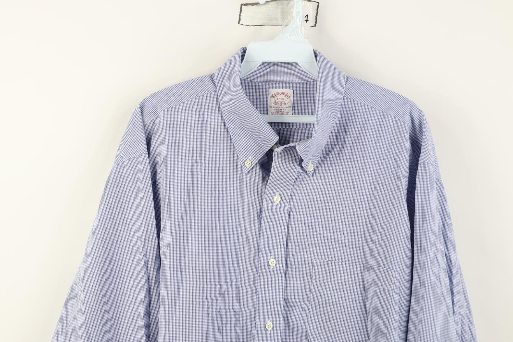 Brooks Brothers Vintage 90s Brooks Brothers Cotton Button Down Shirt OCBD Size US M / EU 48-50 / 2 - 2 Thumbnail