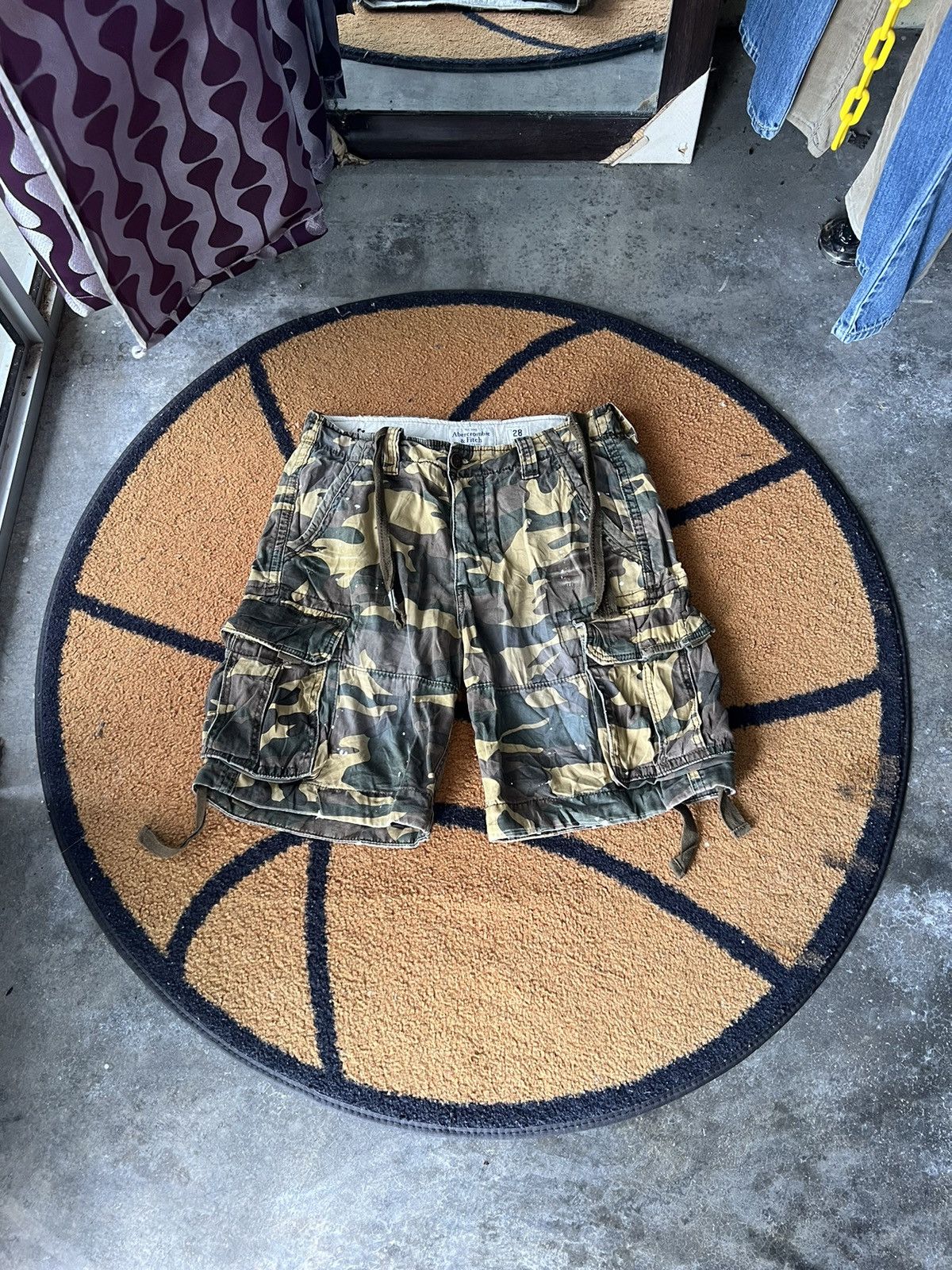 Abercrombie & Fitch 🔥Vintage Abercrombie & Fitch Camo Short Pant Cargo Size US 31 - 2 Thumbnail