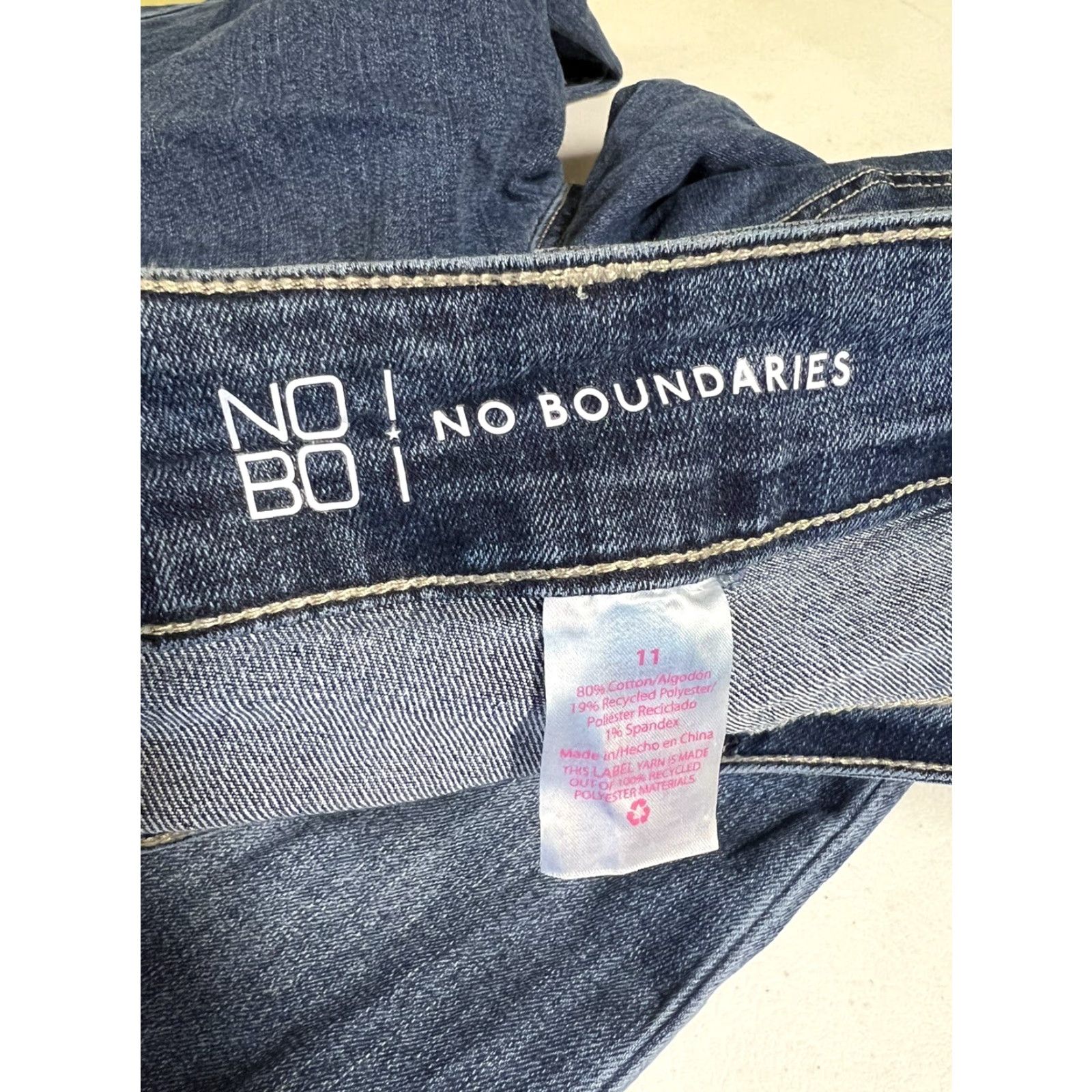 Vintage New No Boundaries Women’s Jeans Blue Bootcut Size 11 Stretch NWT Size 32" / US 10 / IT 46 - 3 Thumbnail