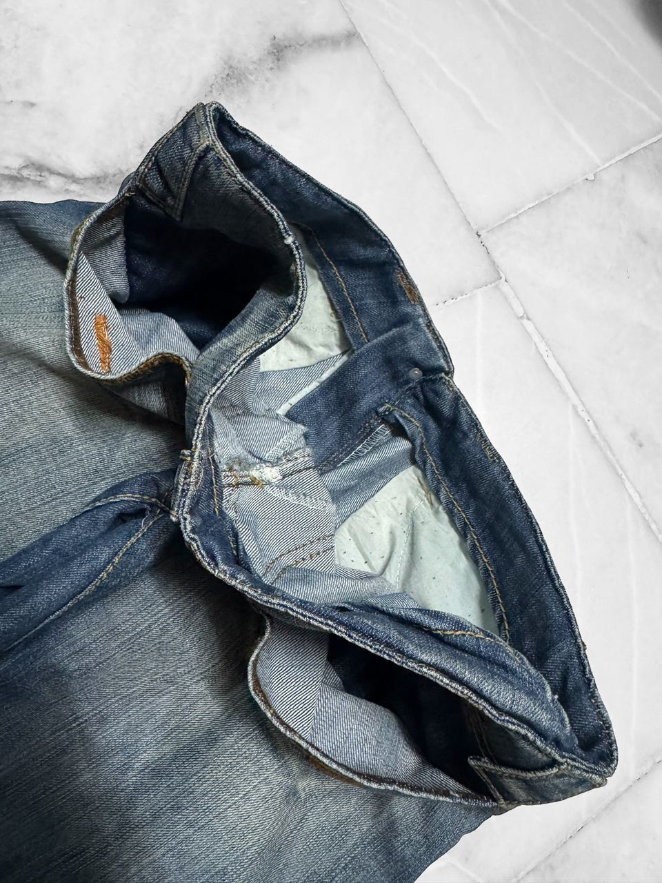Tornado Mart Vintage 2000s Japanese Baggy Flare Whisker Jean . Size US 31 - 12 Thumbnail