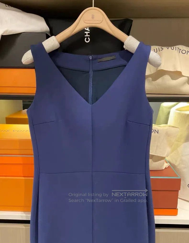 The Row The Row size 6 Blue bodycon dress Size M / US 6-8 / IT 42-44 - 3 Thumbnail