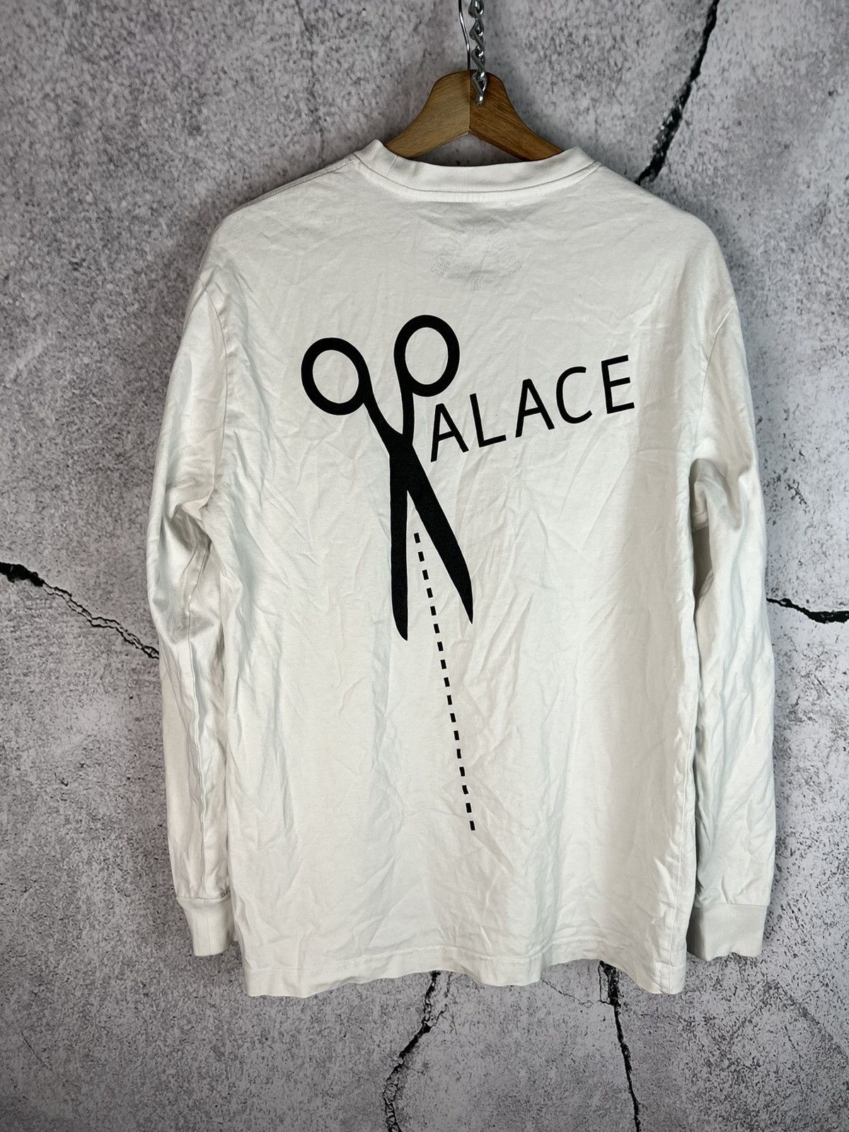 Palace Palace Scissor Tee Longsleeve White Medium Size US M / EU 48-50 / 2 - 2 Thumbnail