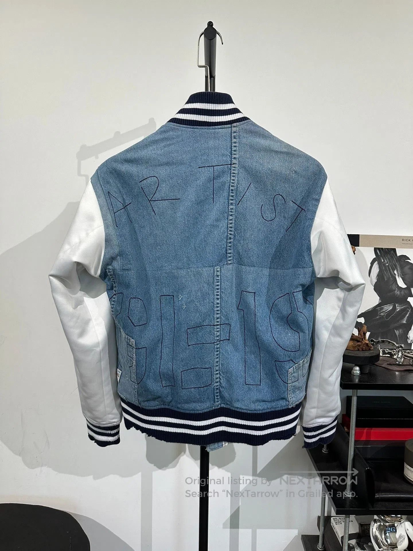 Greg Lauren Greg Lauren Silk Patchwork Baseball Jacket. Size US M / EU 48-50 / 2 - 2 Thumbnail