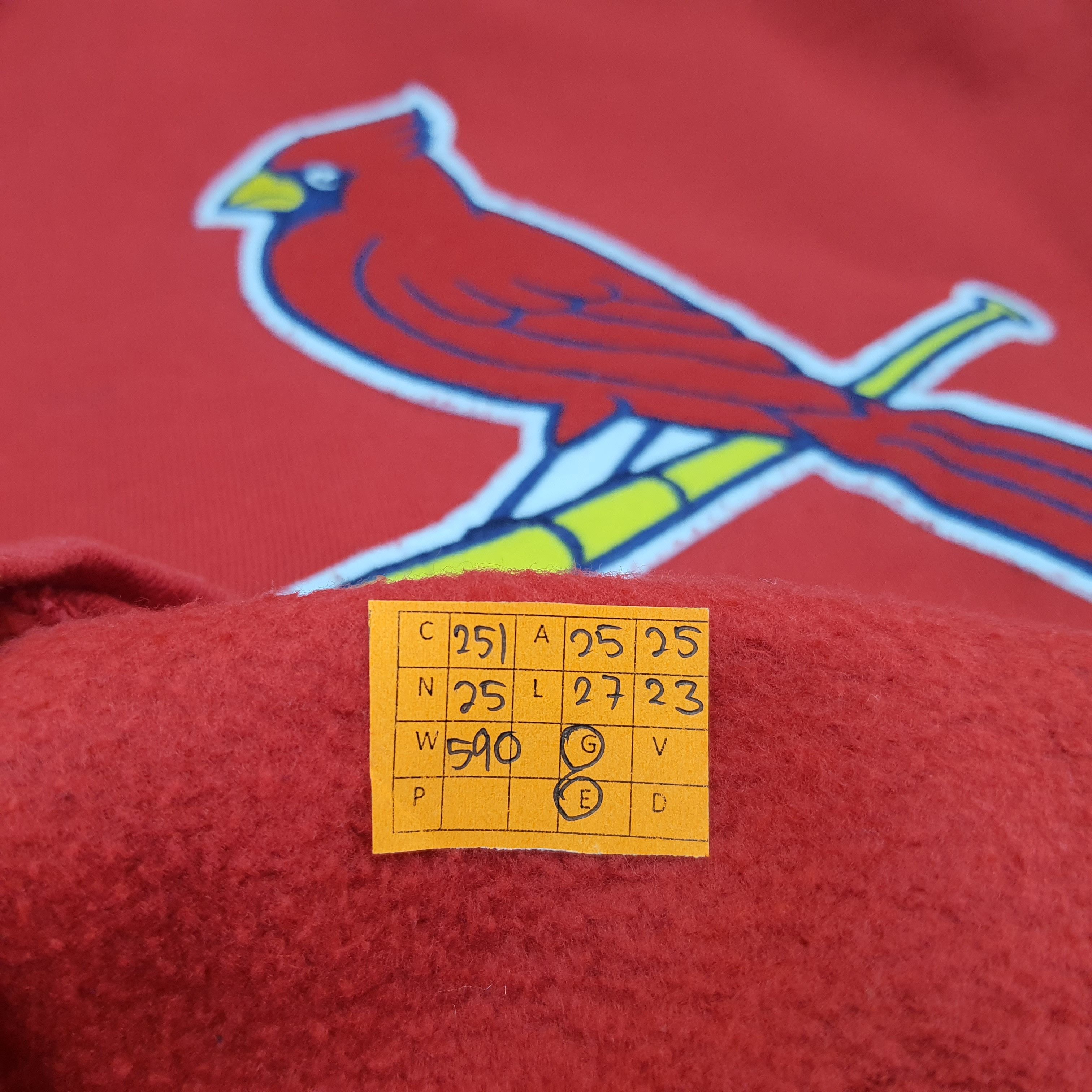 MLB Vintage St. Louis Cardinals Baseball Team Sweatshirt C251N25 Size US XL / EU 56 / 4 - 7 Thumbnail