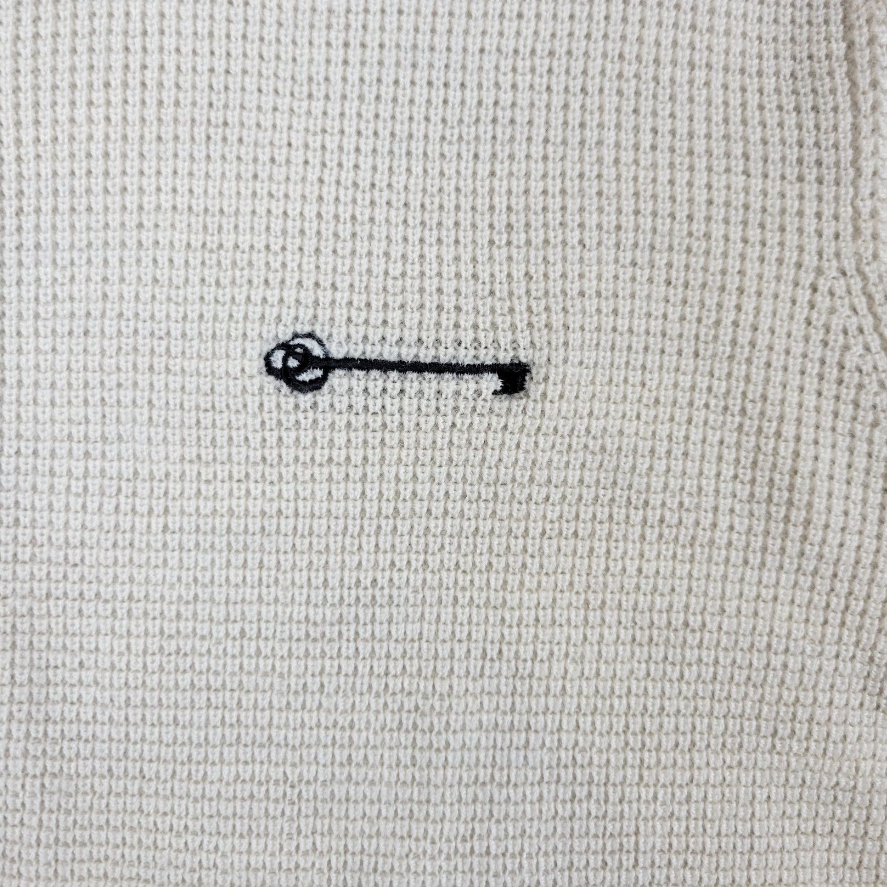 G/FORE G Fore Waffle Stitch Wool Pullover Hoodie Womens XS Beige Stone 1/4 Zip Sweater Size XS / US 0-2 / IT 36-38 - 6 Thumbnail