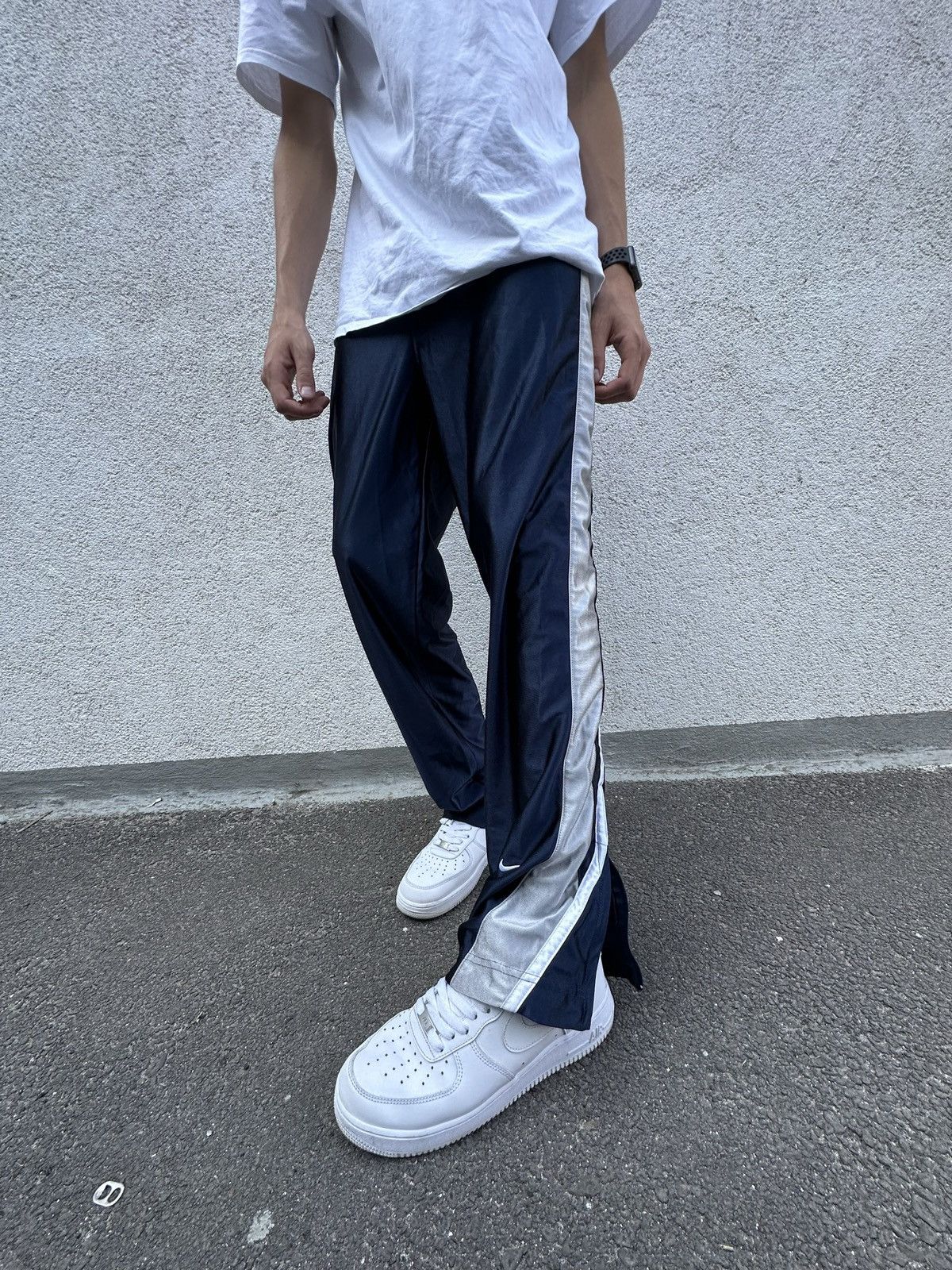 Nike × Vintage Vintage Nike track pants blue Size US 33 - 5 Thumbnail