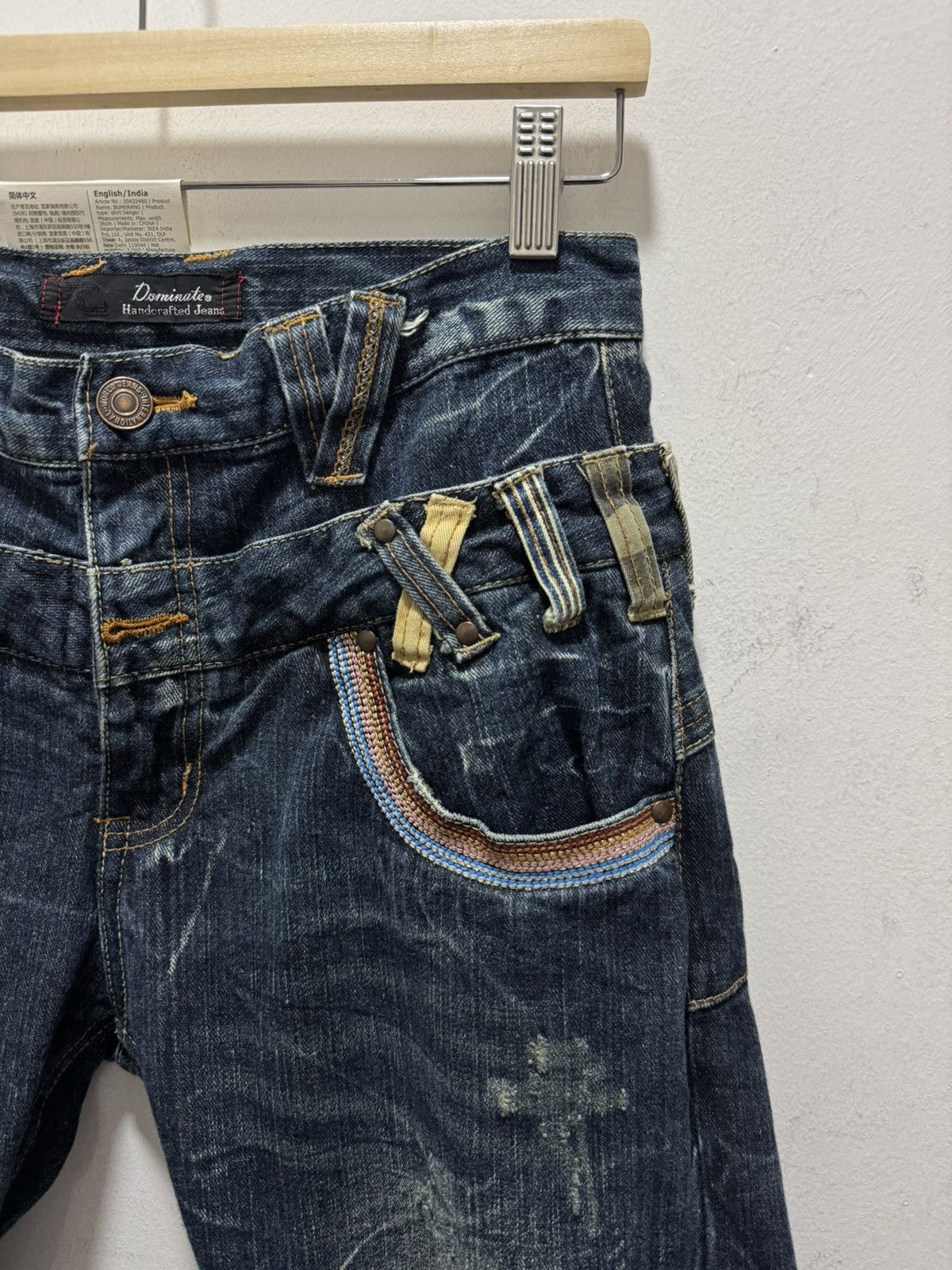 Japanese Brand JAPANESE DESIGN DOMINATE PUNK STYLE CURVED DISTRESSED JEANS Size US 28 / EU 44 - 8 Thumbnail