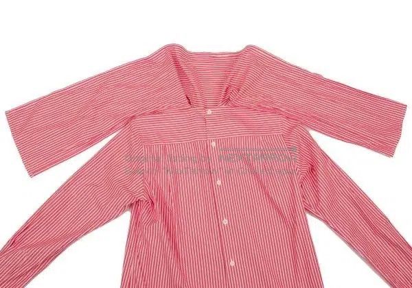 Comme des Garcons Comme Des Garcons Red vintage striped design shirt Size M / US 6-8 / IT 42-44 - 7 Thumbnail