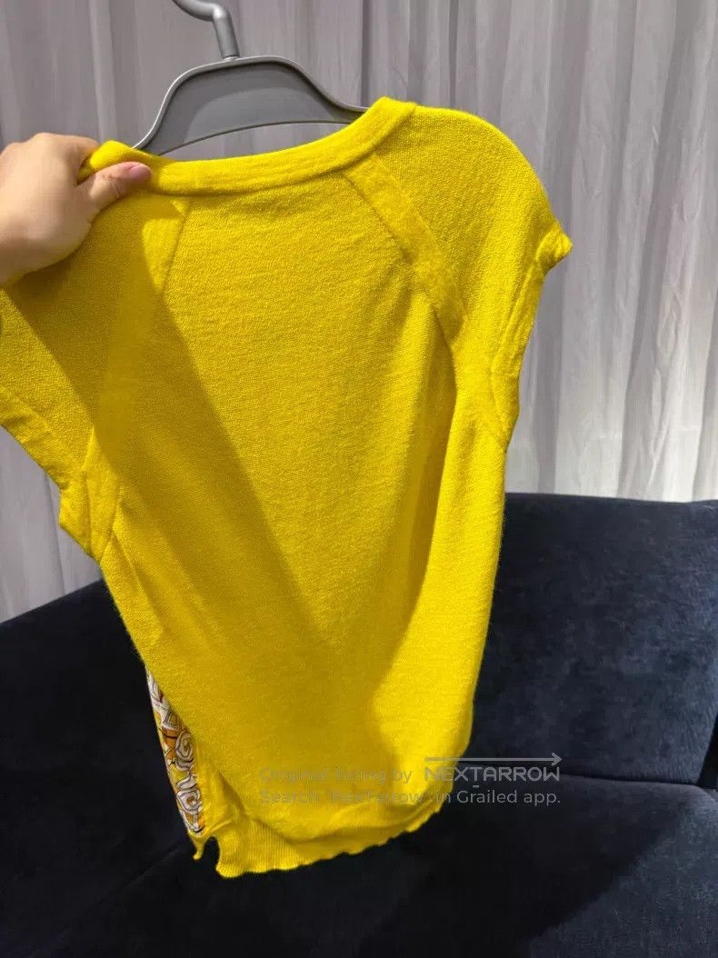 Hermes Hermes Printed Wool and Silk Short Sleeve Size XS / US 0-2 / IT 36-38 - 3 Thumbnail