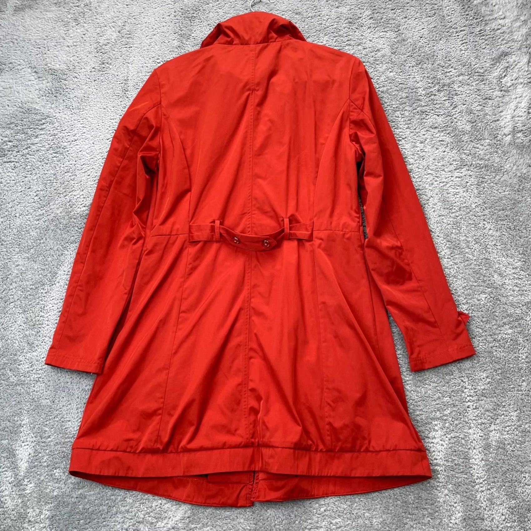 Vintage Rainforest Jacket Womens Small Red Packable Travel Coat Wrinkle Free Waterproof Size S / US 4 / IT 40 - 2 Thumbnail