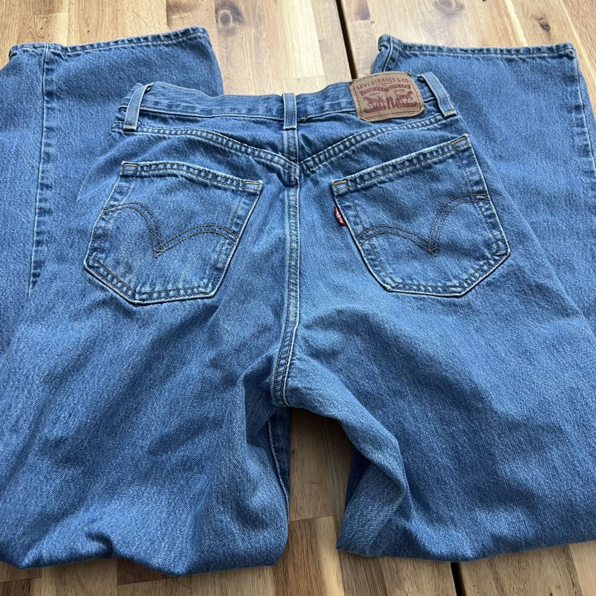 Levi's Levi’s High Waisted Straight Jeans Women’s Distressed Denim Size 26" / US 2 / IT 38 - 4 Thumbnail