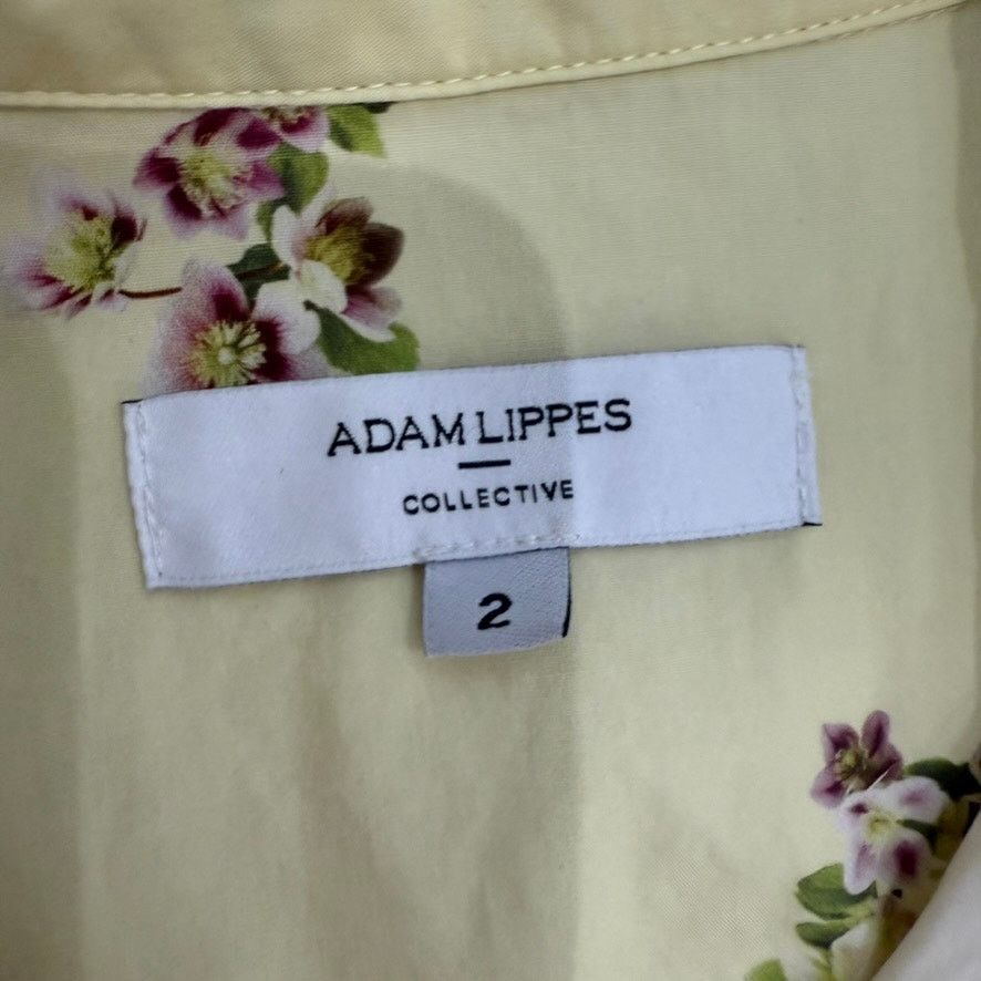 Adam Lippes Adam Lippes x RTR Belted Poplin Shirt Dress Yellow, Size 2 Size XS / US 0-2 / IT 36-38 - 6 Thumbnail