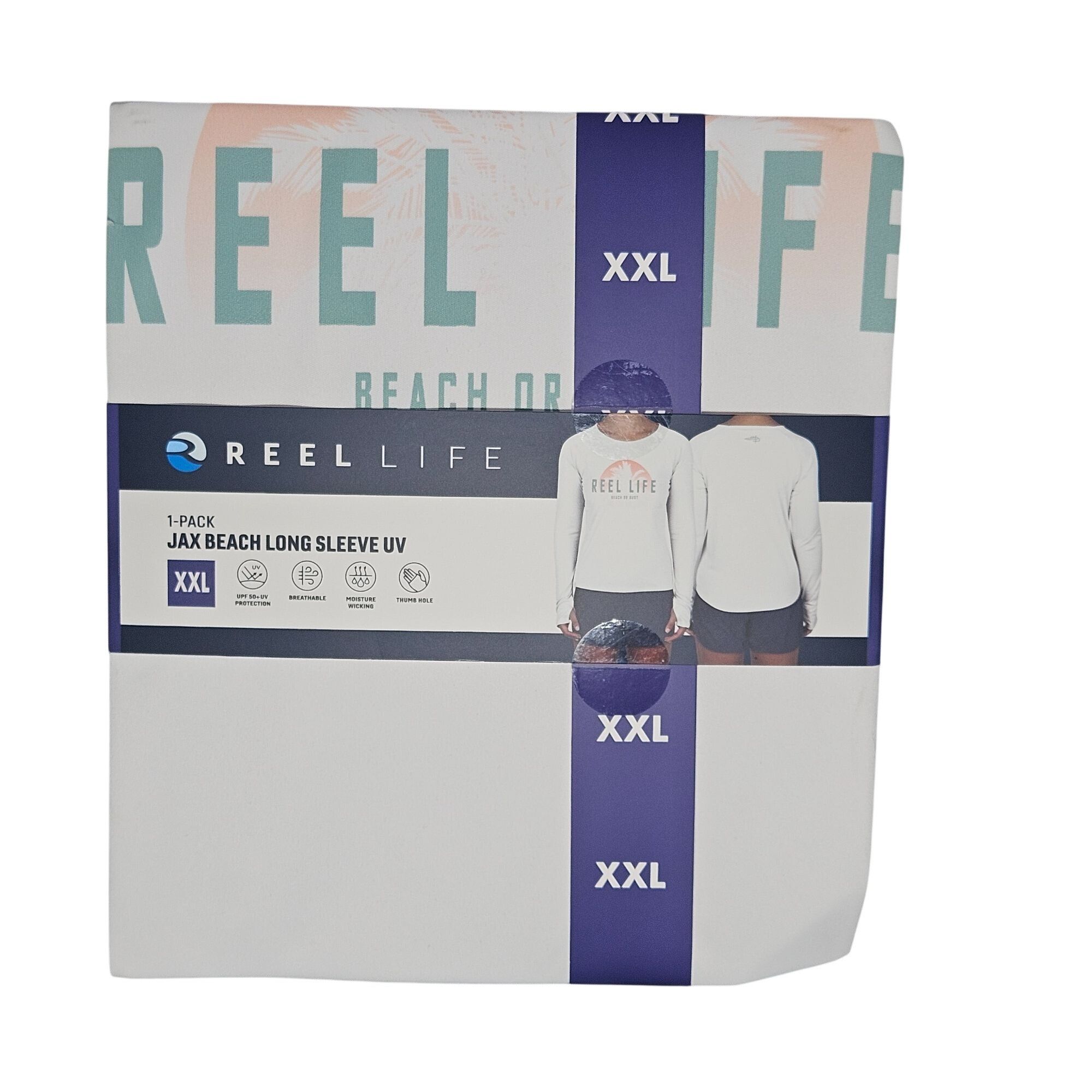 Other Reel Life NWT Women’s Jax Beach UV Long Sleeve White Top XXL Size XXL / US 16-18 / IT 52-54 - 5 Thumbnail