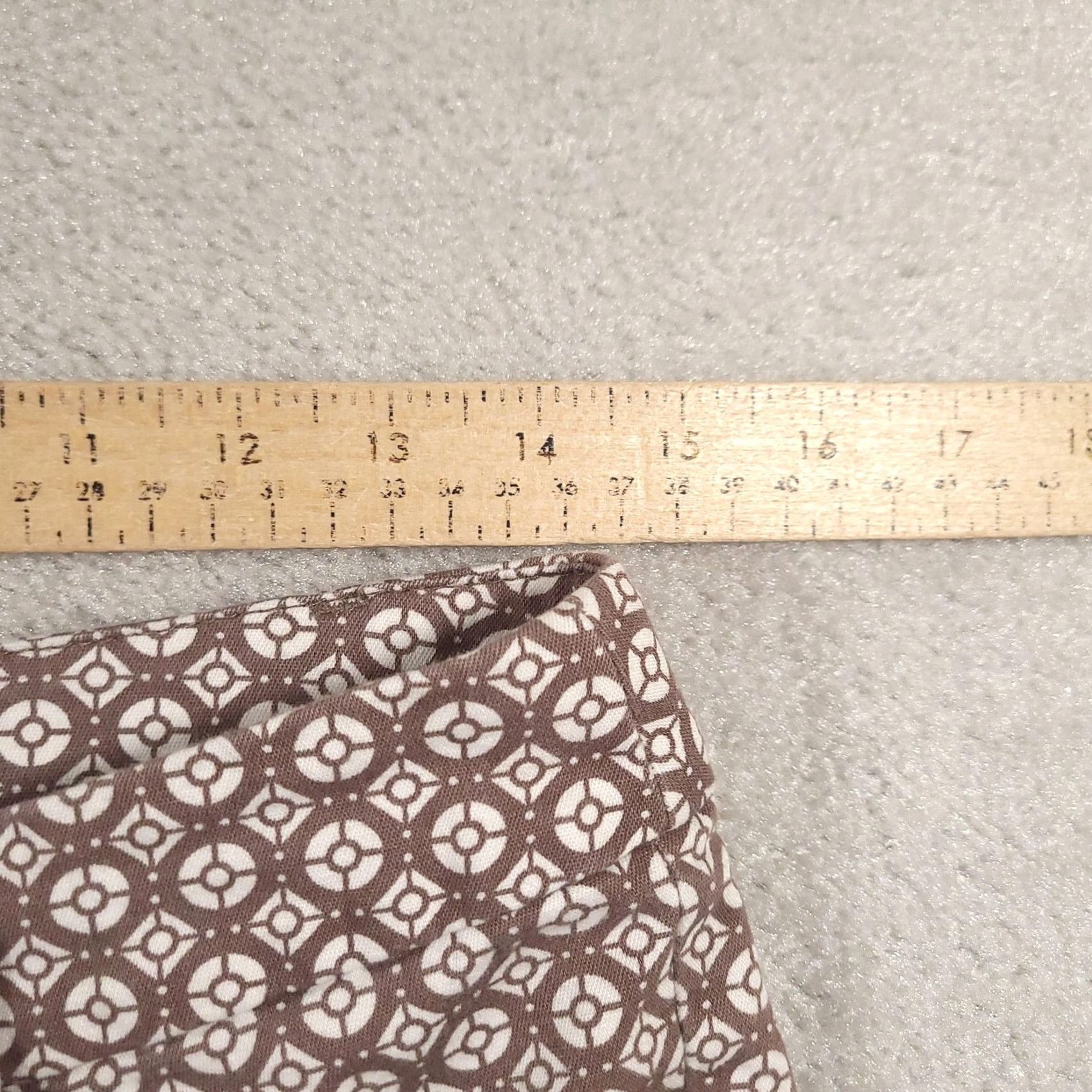 Vintage St. Johns Bay Shorts Bermuda Womens 6 Brown White Geometric Patterned Cotton Spandex Casual Size 28" / US 6 / IT 42 - 7 Thumbnail