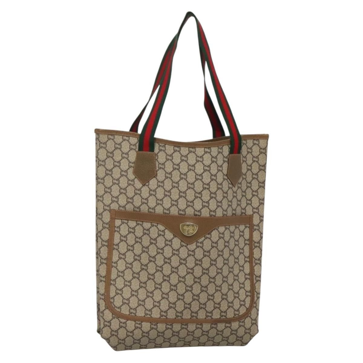 Gucci Gucci Vintage Web Strap Tote GG Coated Canvas Size ONE SIZE - 1 Thumbnail