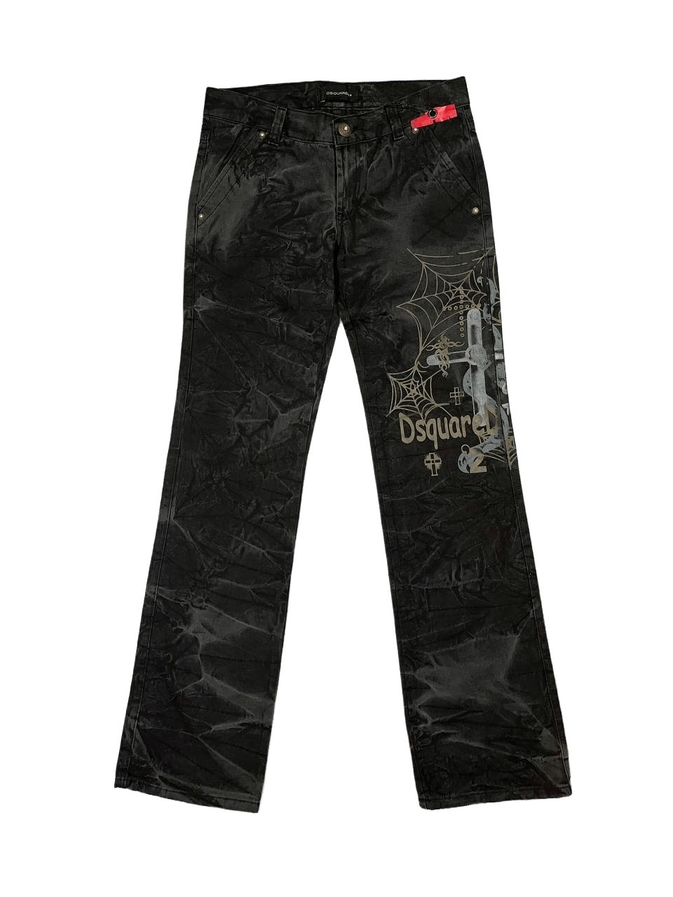Dsquared2 Dsquared2 Paint Denim Jeans Pants y2k goth rave japan spider Size US 30 / EU 46 - 1 Thumbnail