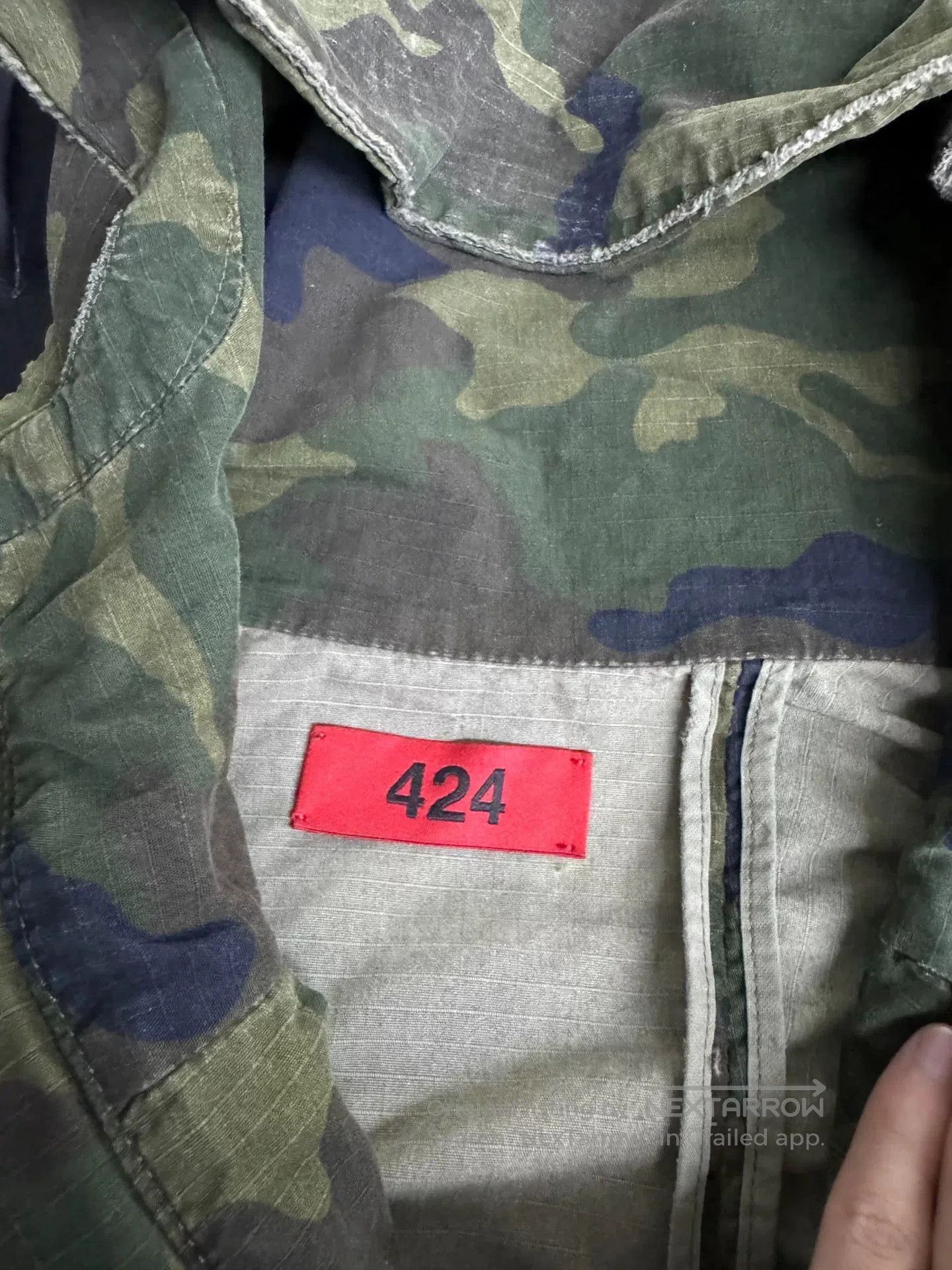 424 424inc Camouflage Hoodie Jacket. Size US M / EU 48-50 / 2 - 3 Thumbnail