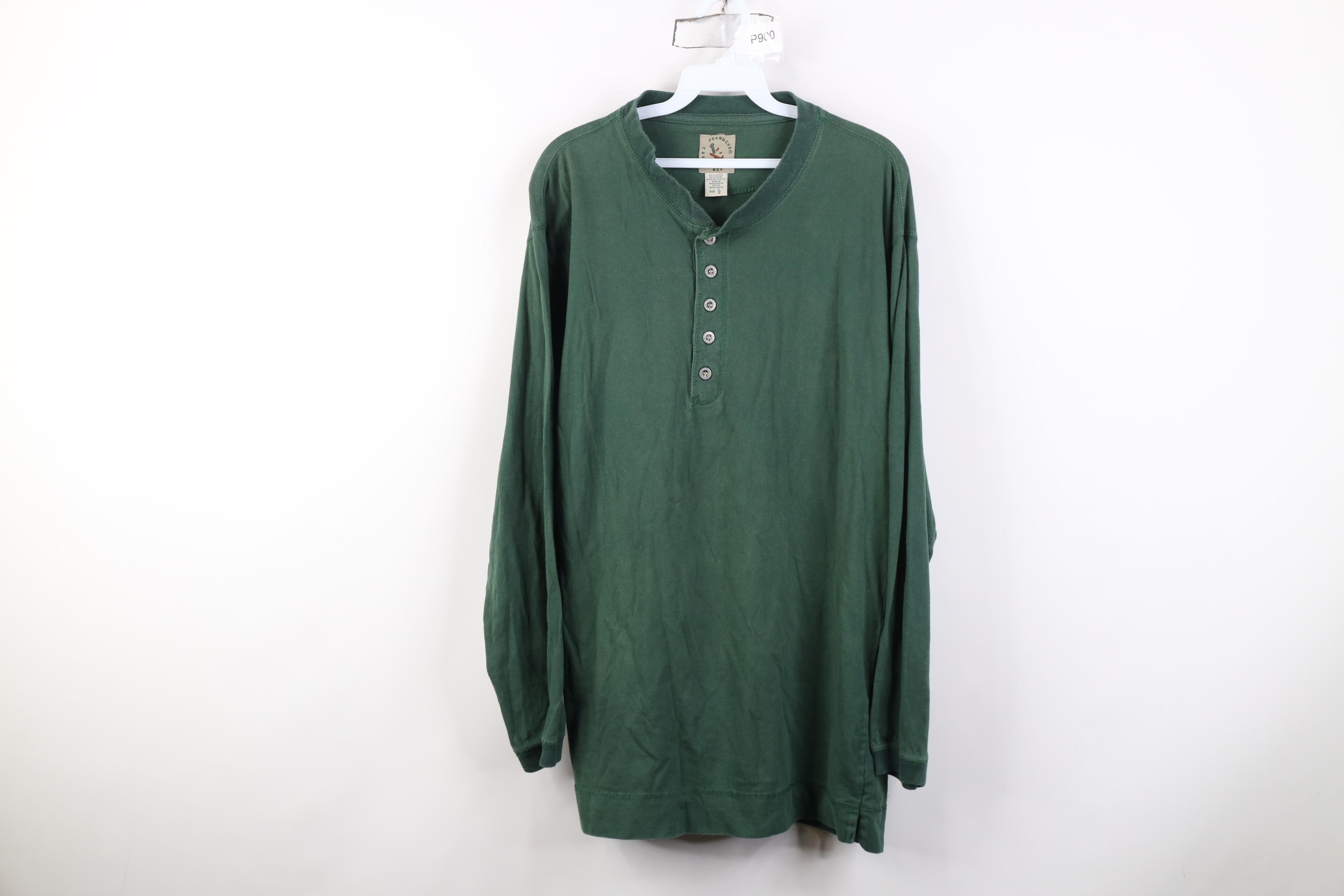 Vintage Vintage 90s Streetwear Cotton Long Sleeve Henley T-Shirt Size US L / EU 52-54 / 3 - 1 Thumbnail