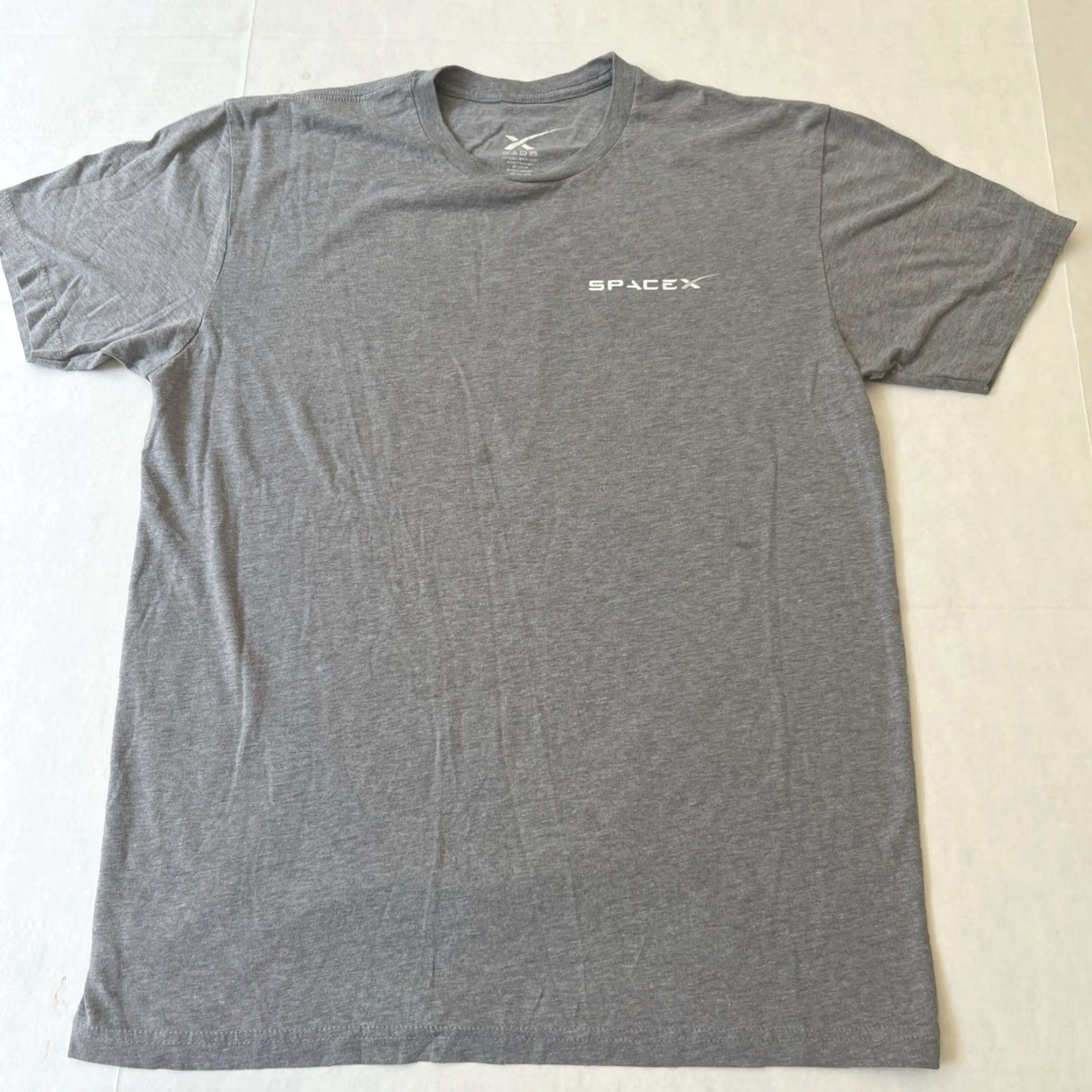 Vintage VINTAGE SpaceX Shirt Unisex Adults L Gray Graphic Print Falcon Heavy 2008 Space Theme Mens Womens Size US L / EU 52-54 / 3 - 7 Thumbnail