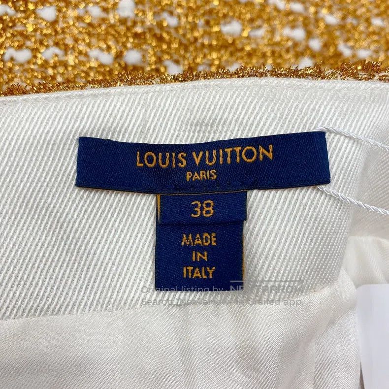 Louis Vuitton Louis Vuitton Gold Skirt Size 37" - 3 Thumbnail
