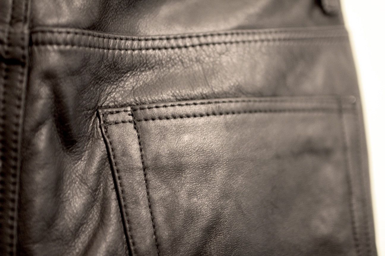 Isamu Katayama Backlash Final drop: New Full grain black leather pants Size US 32 / EU 48 - 4 Thumbnail