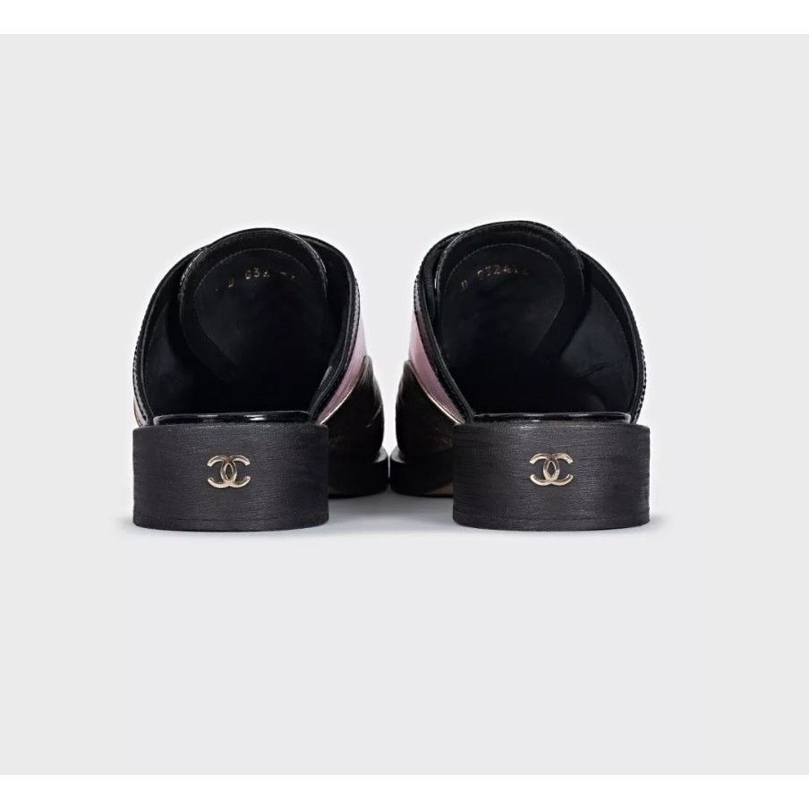 Chanel Chanel Tricolor Lace-Up Clogs Sz.38.5 Size US 7.5 / IT 37.5 - 5 Thumbnail