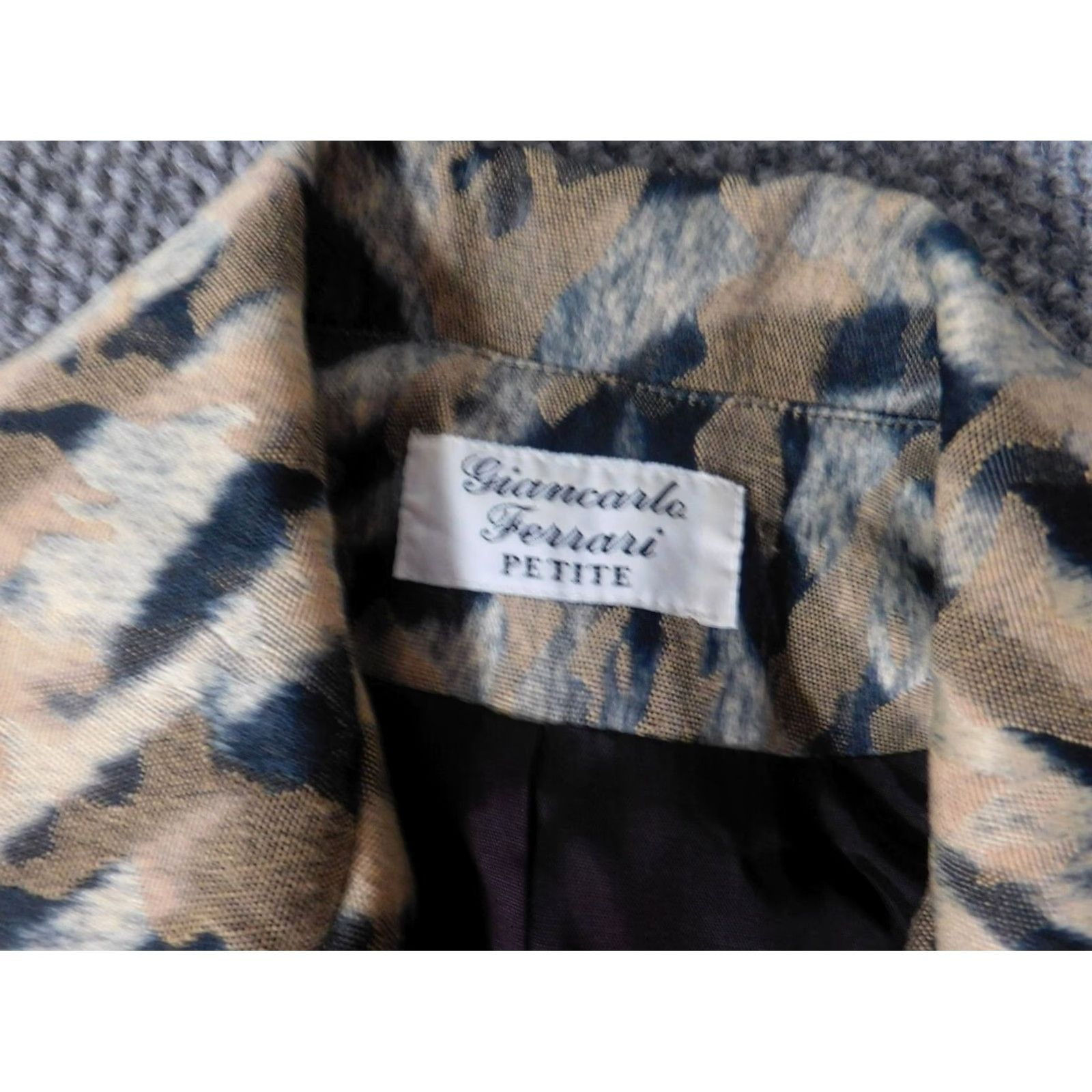 Ferrari Giancarlo Ferrari Womens Jacket Full Zip Regular Size 6 Multicolor Cotton Embroidered Solid Long Sleeve Mid-Length Jacket Women Fall Spring Size M / US 6-8 / IT 42-44 - 6 Thumbnail