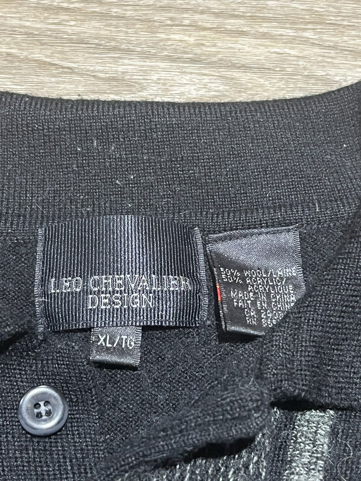 Vintage Black Long Sleeve Polo Size US XL / EU 56 / 4 - 5 Thumbnail