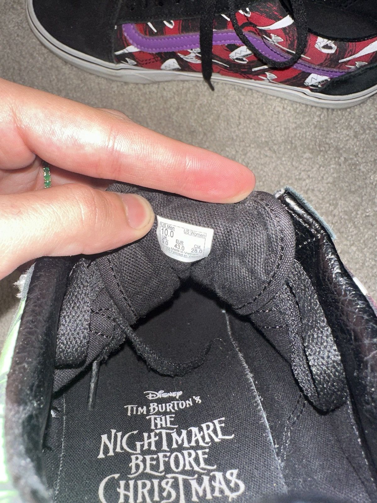 Vans Tim Burton Nightmare Before Christmas x Vans Size US 10 / EU 43 - 7 Thumbnail