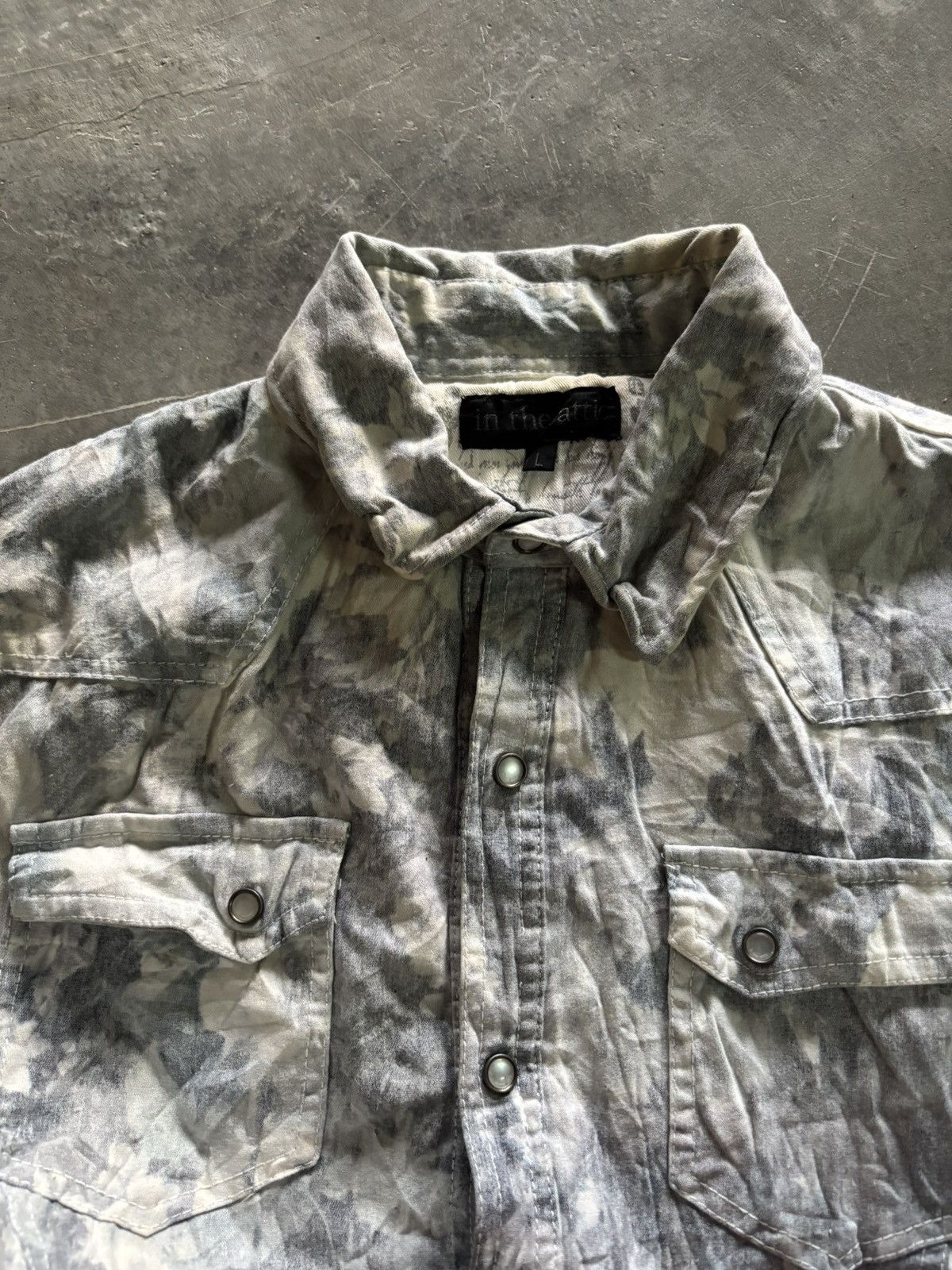 20471120 × If Six Was Nine × In The Attic sick in the attic floral motive overprint button up shirt Size US L / EU 52-54 / 3 - 2 Thumbnail