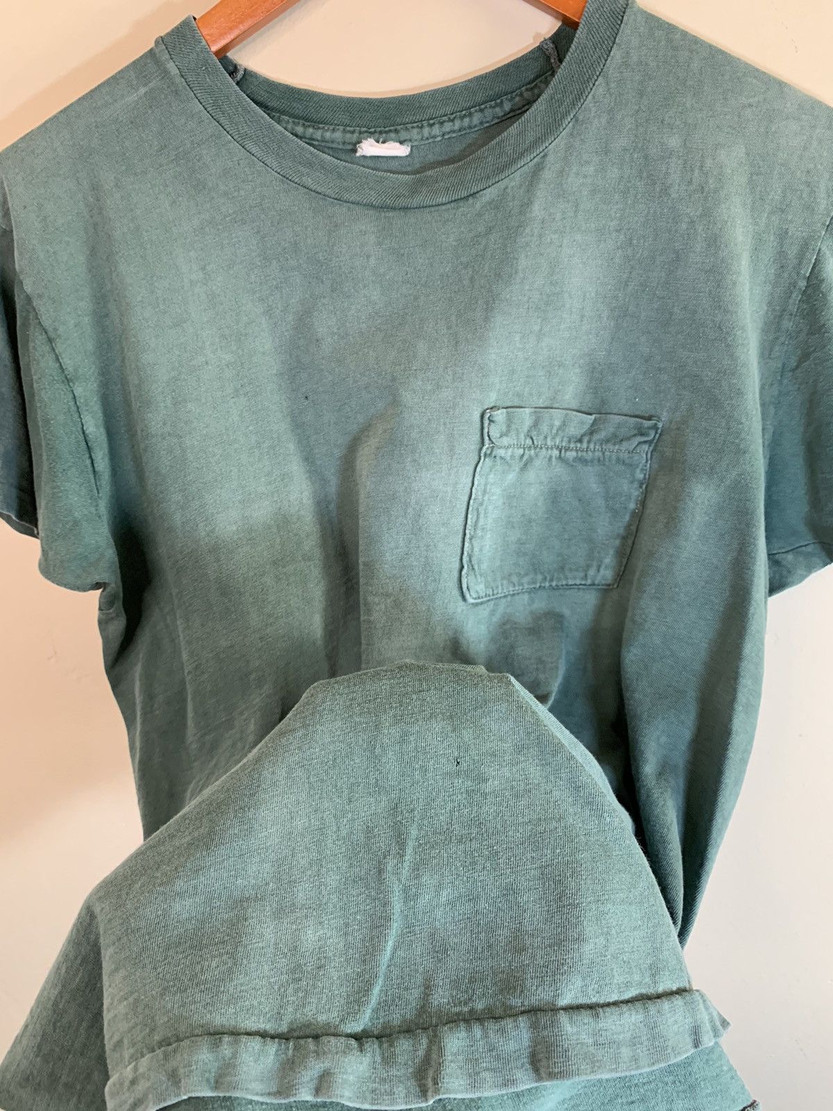 Vintage *RARE* Vintage 1960s Selvedge Pocket Single Stitch T-Shirt Size US M / EU 48-50 / 2 - 4 Thumbnail