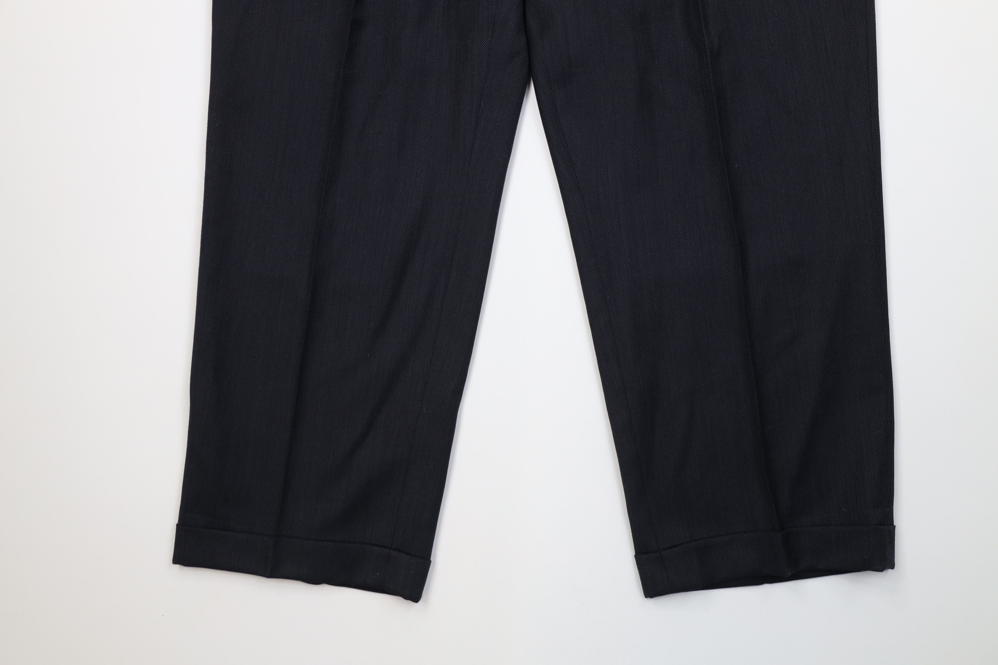 Vintage Vintage 70s Streetwear Knit Wide Leg Chino Pants Blue USA Size US 38 / EU 54 - 4 Thumbnail