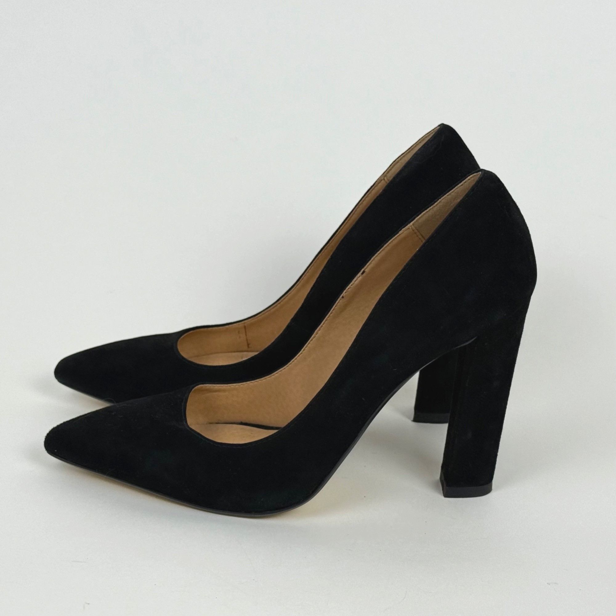 Steve Madden Steve Madden Calista Women's Black Suede Heels Pumps Block H Size US 7.5 / IT 37.5 - 5 Thumbnail