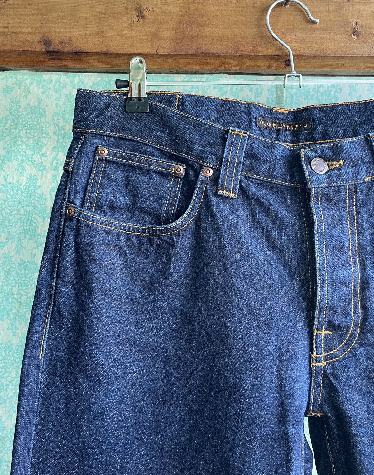 Nudie Jeans Nudie Jeans Grim Tim Dry Ring Men’s Pants Trousers 34x32 Size US 34 / EU 50 - 4 Thumbnail