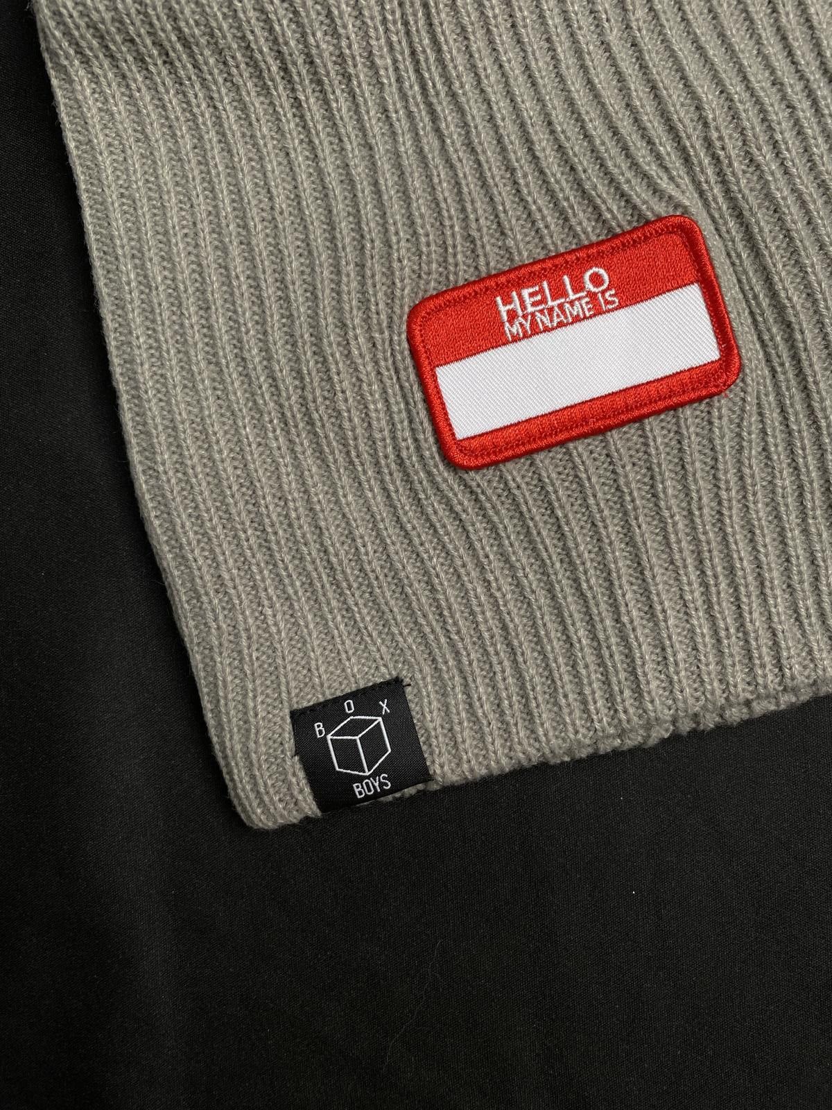 Japanese Brand Rare Box Boys Retro Hearts Gray Balaclava Ski Mask OS Size ONE SIZE - 4 Thumbnail