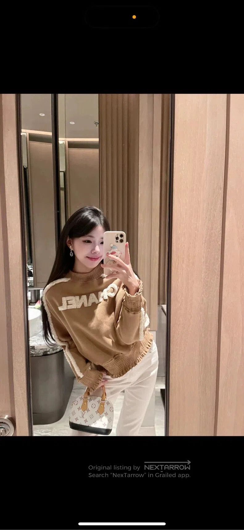 Chanel Chanel Khaki Lambswool Letter Sweatshirt F36. Size US M / EU 48-50 / 2 - 7 Thumbnail