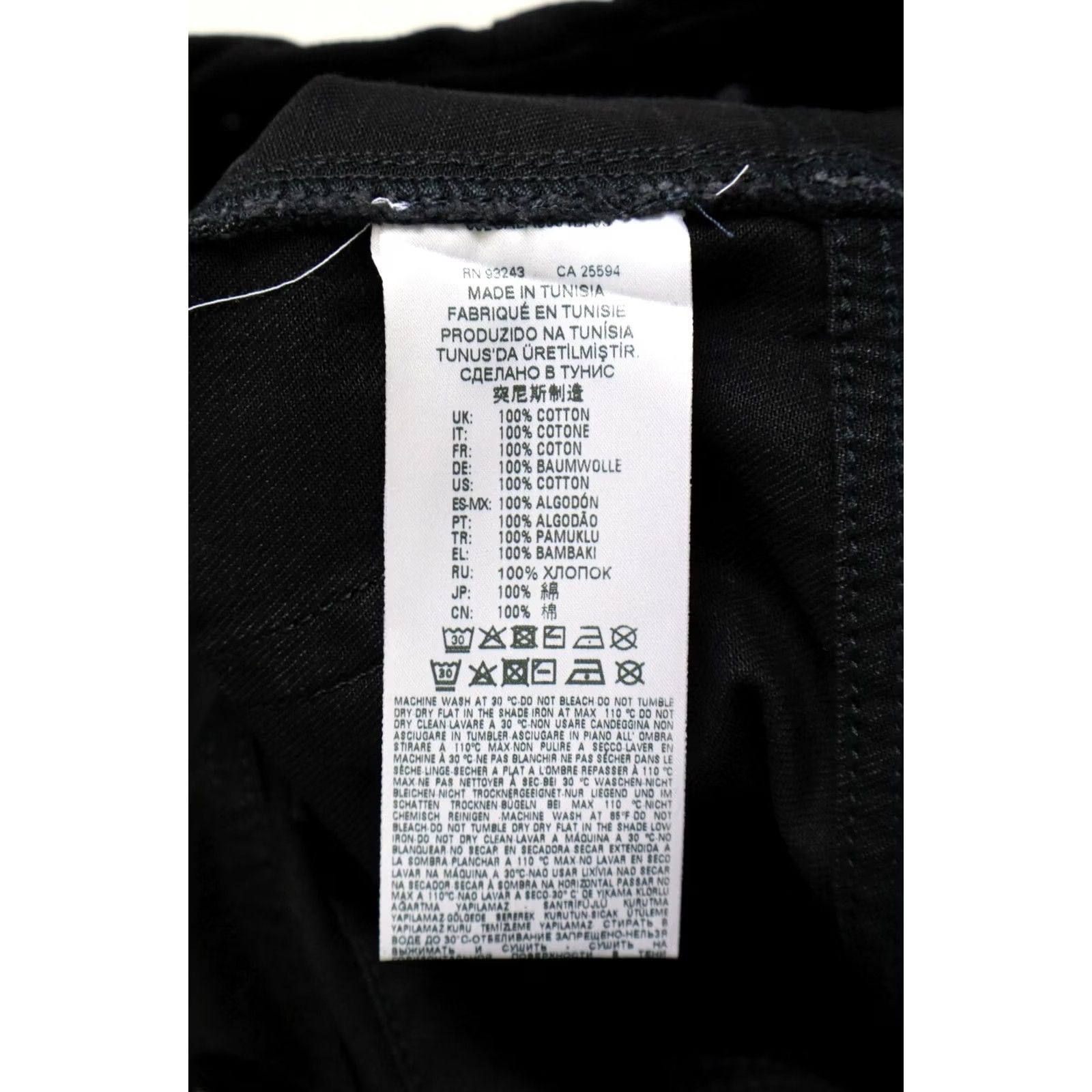 Diesel DIESEL Jeans Women's Black Zip Fly Denim Zippered Wax Look Ankle W26/L26 Size 26" / US 2 / IT 38 - 6 Thumbnail