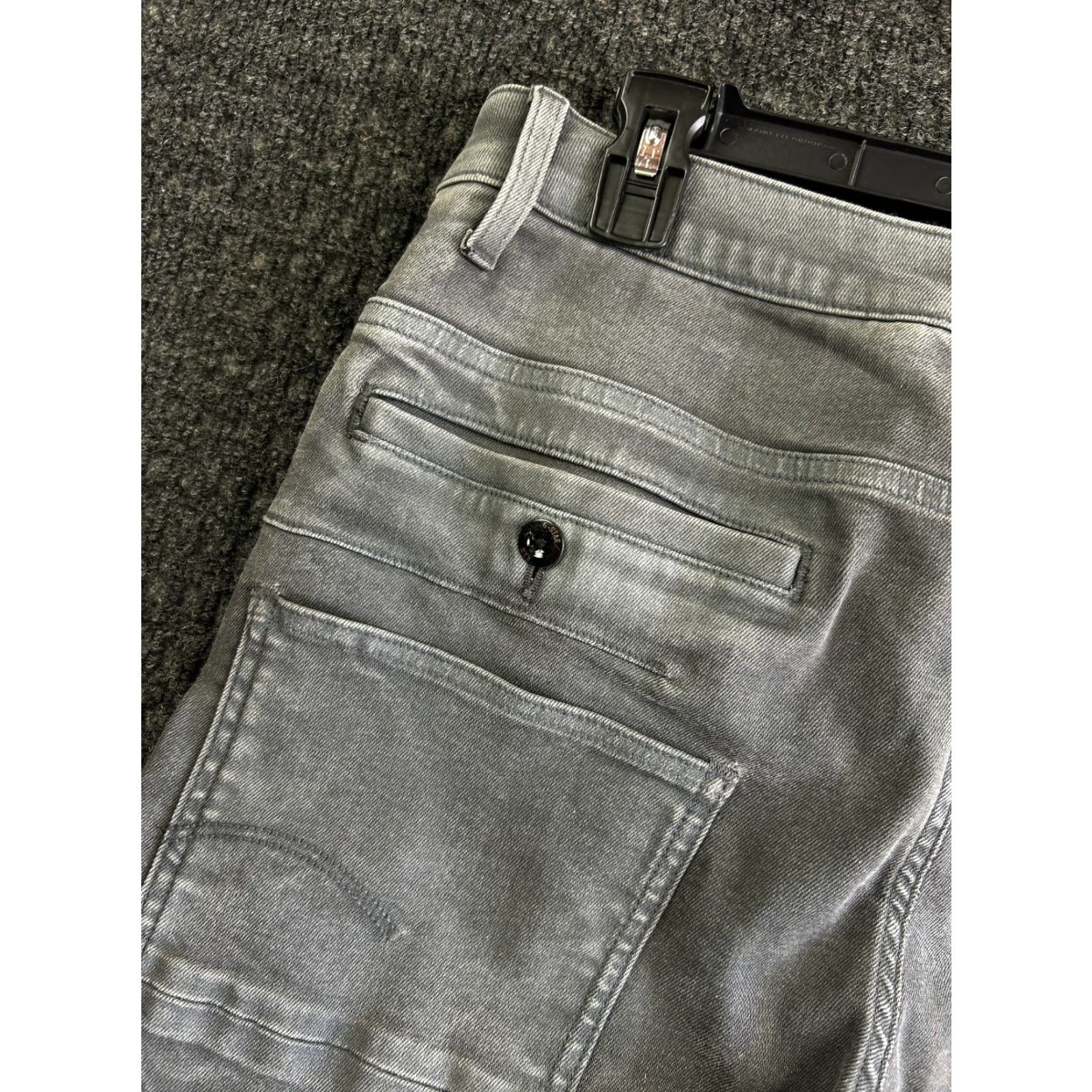 G-Star G-Star Raw D-Staq Jeans 3D Super Slim Denim 30 x 36 Gray Distressed Moto Pockets Mens Size US 30 / EU 46 - 6 Thumbnail